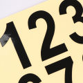 0-9 Car License Plate Reflective Number Label Stickers Waterproof Invisible Number Stickers Highly Reflective Vinyl Sticker. 