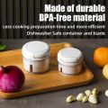 Mini Garlic Chopper Manual Food Processor Protable Pull String Vegetable Chopper for Veggies, Fruits, Garlic, Onion, Ginger, Nuts, etc - 0.7 Cup(170ml). 