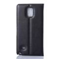 PU Leather Cover For Samsung Galaxy Note 4 Note4 N9100 Case Flip Magnetic Closure Stand Wallet Phone Casing. 