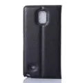 PU Leather Cover For Samsung Galaxy Note 4 Note4 N9100 Case Flip Magnetic Closure Stand Wallet Phone Casing. 