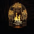 Customize 3d Propose Style with name illusion lamp, 3D Light Lamp, Night Lamp, Decoration Piece, Gift Piece. 