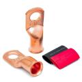 Bare Copper Wiring Terminals High Quality Heavy Duty Cable Ends Wire Terminals 8-4/0 Awg Ring Lugs AWG Terminals for. 