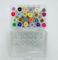 Marie's Alcohol Ink Dual Tip Markers | Marie's Painting Marker Set of 24 Art Markers with Carrying Storage Box, Assorted Colors - 24 Colors/Pack Ideal for coloring, sketching, drawing, illustration, design work, and more.. 