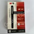 MandG X-100 Gel Pen 0.5 mm | AGPV8671 (X100) | Imported Medium point stick | Sleek, stylish design | Metal clip | Rubber coated | Available in black and Blue colors | Pack of 1pc | Pack of 12pcs |. 