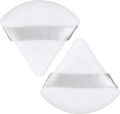 2 pc Makeup Puff Powder Puff Reusable Triangle Sponges with Strap for Loose Powder Cosmetic Foundation Wet Dry Makeup. 