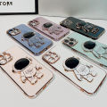 Maitus for Samsung Galaxy J7 Nxt Back Cover with Astronaut Hidden Stand Luxury 6D Plating Square Bumper Shiny Cases Soft Silicone Full Protection Mobile Phone Case for Boy Girls. 
