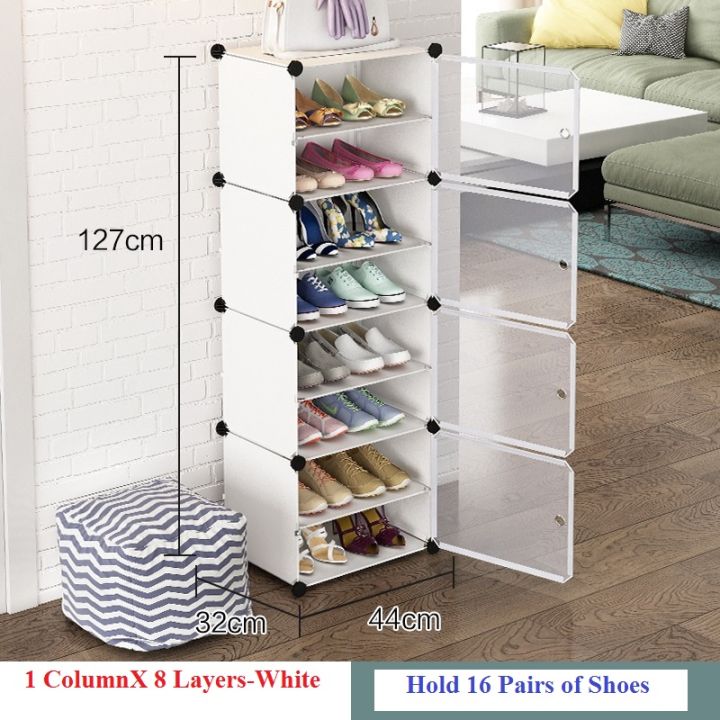 Multi-Layer%204/6%20Door%20Portable%20Plastic%20Shoe%20Cabinet:%20Economical,%20Dust-Proof,%20Space-Saving%20-%20Image%207