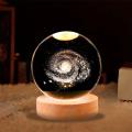 LED Night Light Galaxy Crystal Ball Table Lamp 3D Planet Moon Lamp  Home Decor or Children Birthday Gifts. 