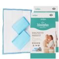 Pack of 2 Mediplus Dignity Sheet Underpad 10Pcs – Disposable Adult Bed Pads for Patient, Elderly, Hospital, Home Care, Incontinence, Leak-Proof, Soft Non-Woven, 60x90cm, Absorbent Nursing Pads for Bedridden & Senior Hygiene Protection. 