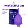 MomDaughts' Menstrual Period Cup Large & Small Size Premium Quality FDA Approved Reusable Long-Lasting Mystical. 