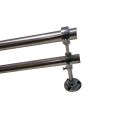 MM Hardware Adjustable Double Layer Curtain Rod Bracket Durable and Elegant, Fits Various Lengths. 