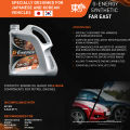 5W-30 Far East GF-5 SN - G Energy Premium Fully Synthetic Engine Oil 4 Liter, Petrol Car Oil Gasoline Engine Motor Oil Engine Lubricant Mobil Oil 4L Specifically Designed For Passenger Cars, Sedans, Cross Overs, Heavy Machinery (Made In Italy). 