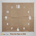 Gift City Presents New Acrylic Letters Creative Wall clock for Home and Offices, 3D Design Self Adhesive. 