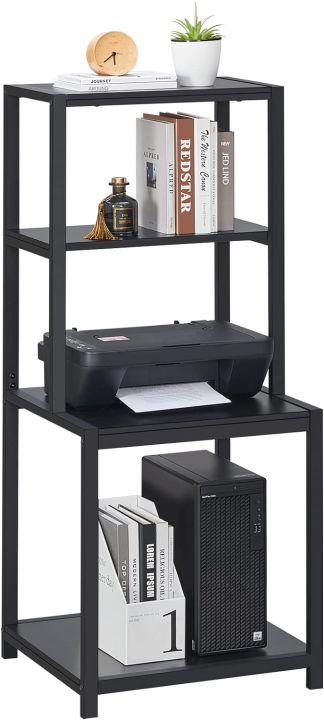 Printer%20Stand%20with%20Storage%20Shelf,%2049.2%20inch%20Large%20Tall%204%20Tier%20Printer%20Table%20for%20Home%20Office%20Organization%20Space%20Saving%20Desk%20Rack%20for%20Printer%20Computer%20CPU%20Shredder%20-%20Image%203
