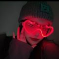 SWLife Party LED Glow Cold Light Glasses for Girls Light Up Shades Flash Rave Luminous Glasses Christmas Festive Favors Atmosphere Props Eyes Gift LED. 