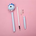 01 pc Creative Cute Cartoon Pen Little Monster Animal Shape Gel Pen 0.5mm Black Refill Ink School Office Writing Stationery. 