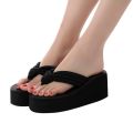 Women Fashion Anti Skidding Thick Bottom slipsole Flip Flops Beach Shoes. 