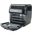 Nutricook Air Fryer Oven, 1800 Watts, Digital/One Touch Control Panel Display, 8 Preset Programs, 12 Liters, Black, 2 Years limited Warranty. 