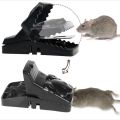 Heavy Duty Mouse Trap Mice Catcher High Quality Plastic Reusable Convenient Effective Black Stainless-Steel Springs Rat Killer For Households Eliminates Faster Than Other Indoor and Outdoor. 