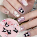 50PCS/Lot Kawaii Kuromi Nail Charms Hello Kitty Nail Art Design Gems Sanrio Craft Acrylic Nail Supplies Accessories Rhinestone. 