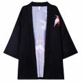 Casual Kimono Haori For Men Japanese Fashion Male Kimonos Samurai Crane Printed Shirt Men's Plus Size Clothes. 