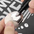 STA 7300/1102 Metal Anti-Paint Mirror Electroplating Pen Model Silver Electroplated Chrome Mirror Marker Pen 3mm. 