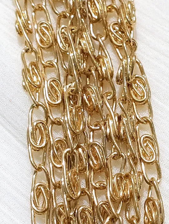115%20cm%20/45%20Inches%20Chain%20for%20Crafting,%20Handmade%20Jewelry%20Making,%20DIY%20%7C%20KC%20Gold-Plated%20Swirl%20Link%20%7C%20Purse%20Clutches%20Cross%20Body%20Bags%20Chain%20-%20Image%206
