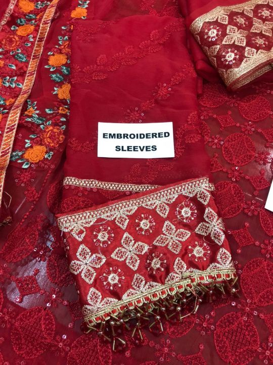 Embroidered%20Chiffon%20Dress%20With%20Chiffon%20Embroidered%20Dupatta%20in%20red%20-%20Image%204