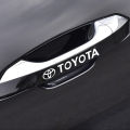 4Pcs (White) Toyota Car door Handles Stickers, Car Styling Accessories, Vinyl Decal Stickers for Car, Car Modification Decals, Car Decoration Sticker. 