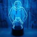 Foreign trade new volleyball 3D night light Sports characters order colorful remote control touch 3D led light. 