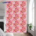 Artificial Rose Wall Panel Exquisite 3d Floral Wall Backdrop for Wedding Baby Shower Parties Diy Square Rose Flower Wall Panel for Stunning Photography Prop Flower Wall Panel Decor. 
