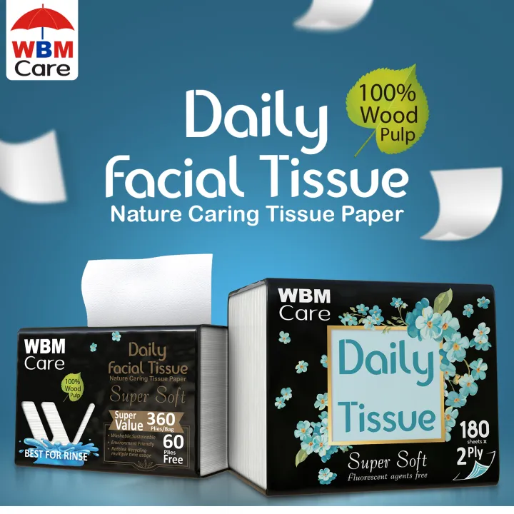 Pack%20of%206%20WBM%20Care%20Daily%20Facial%20Tissue%20Paper%20-%20180%20Sheets%20%7C%20Tissue%20Box%20-%20Image%203