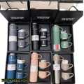 Vacuum Flask Set With 3 Cups, 500 Ml. 