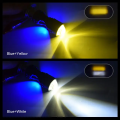 Motorcycle 4 colour headlight Led bulb wd motorway light functions ( fit in all cd70cc nd cg125 bikes ). 