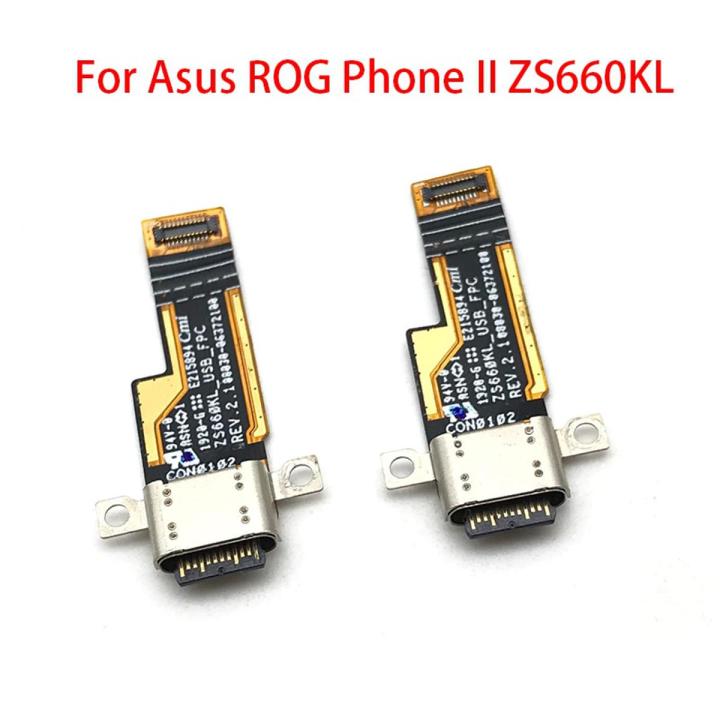 ROG Phone 2 Dock Charge Charging Connector Board For Asus ROG Phone II ZS660KL USB Charger Port Flex Ribbon Cable Replacement