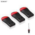 Kebidu 3PCS Mini USB 2.0 Card Reader Micro SD SDHC TF Flash Memory Card Reading Adapter for Laptop Computer. 