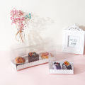 Plastic PET transparent portable pastry box Internet celebrity Swiss towel cake roll packaging box baking biscuit packaging box. 