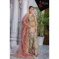 ALLHAMDULILLAH   Khuda baksh Desinger wedding collection ready to wear 2022–2023  Front orgenza heavy embroidery 🧵 BY BANO COLLECTIONS**. 