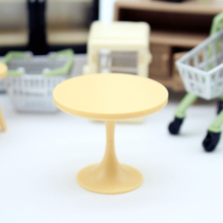 Dollhouse DIY Mini Round Table Micro Scene Model Bedroom Family Toys Doll Gift SEVICH
