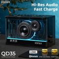 Edifier QD35 Tabletop Bluetooth Speaker, Hi-Res Audio & Hi-Res Audio Wireless Certified Computer Speaker, 35W GaN Ultra-Fast Charging, Splendid Light Effects Home Speaker for Phone, Black. 