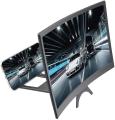 L6 12 inch Curved Phone Screen Amplifier HD 3D Video Mobile Phone Magnifying Glass Stand Bracket Foldable Phone Holder Projector. 