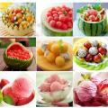 Stainless Steel Melon Baller Kitchen Cut Watermelon Carving Knife Double Side Fruit Digging Spoon Ice Cream Platter Spoon. 