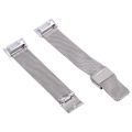 (Ready Stock)For Fitbit Charge 5 Milan Steel Double Buckles Strap Watch Band. 