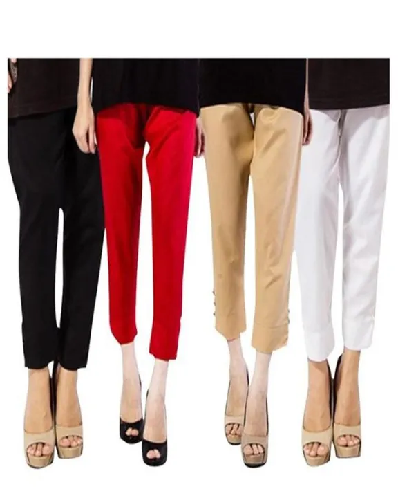 Pack%20Of%203%20Multicolour%20Cotton%20Trouser%20For%20Women%20-%20Image%203