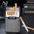 FOCUS Cigarette Case ABS Plastic 20pcs Cigarette Capacity Cigarette Box Smoking Accessary And card box Gift for Men. 