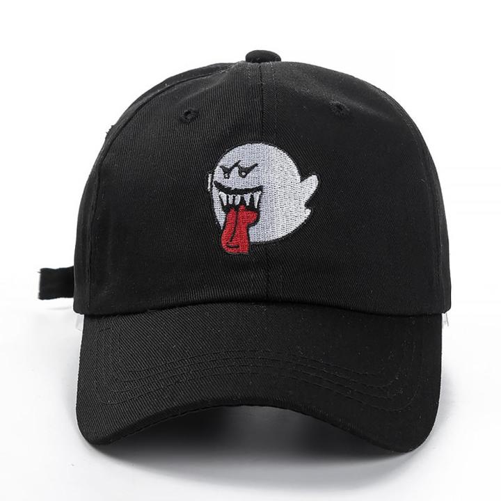 【LuckyBabyFans Store】Bryson Tiller Hat Rapper Singer Trapsoul Hip Hop Dad Hat Distressed Boo Ghost Women Baseball Cap