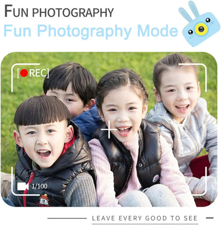 DAN%20TECHNOLOGY%201080P%20Kids%20Digital%20Camera%20%7C%2012MP%20HD%20Children%20Camera%20,%20Neck%20Strap%20&%20Rabbit%20Silicone%20Case%20%7C%20Kids%20Video%20Camera%20with%205%20Modes%20&%2028%20Cartoon%20Frames%20-%20Image%206