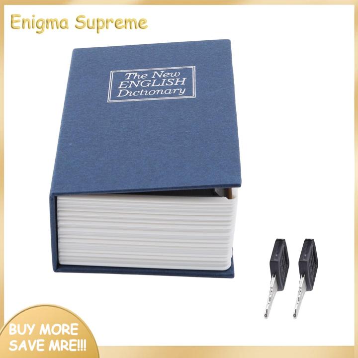 Enigma- Eco-friendly Secret Box Portable Lightweight Safe Box with Lock for Secure Money Jewelry Cash Storage Ideal for Home Office Use Hidden Book Safe