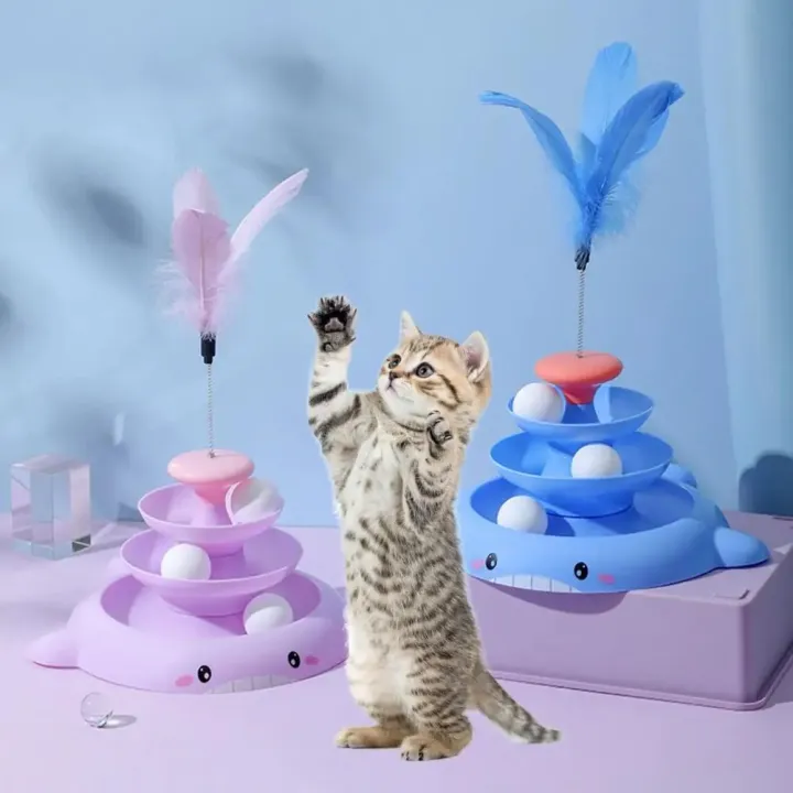 Cat%20Tower%20Toy%20Interactive%20Toys%20For%20Cat%20Three%20Tier%20Turntable%20Cat%20Track%20Tower%20Funny%20Cat%20Toy%20-%20Image%203