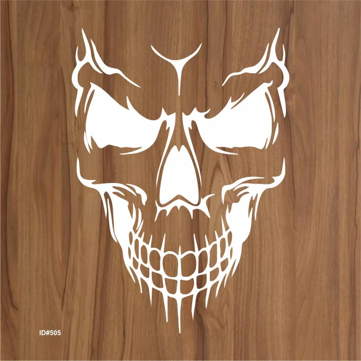 Evil%20Skull%20Stencil%20Scrapbook,%20Wall%20Painting,%20Coloring%20Embossing%20Album%20Decorative%20Template.%20-%20Image%203